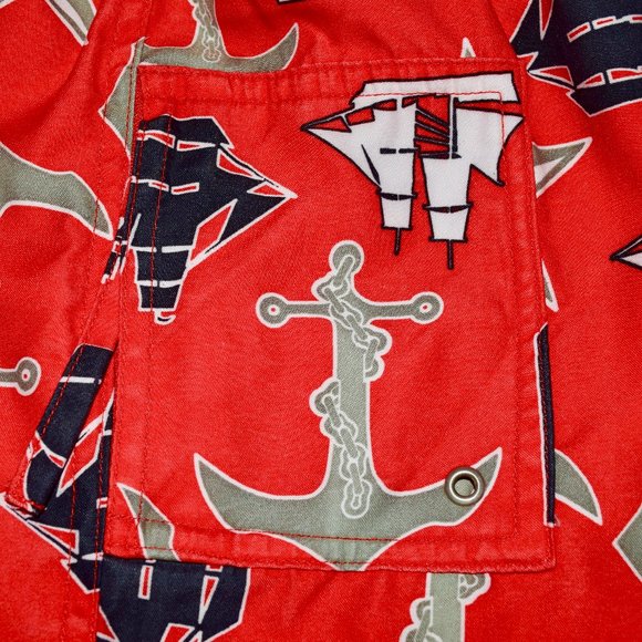 NWOT Wes & Willy Boys Nautical Swim Trunks - Size 7 - Picture 5 of 8